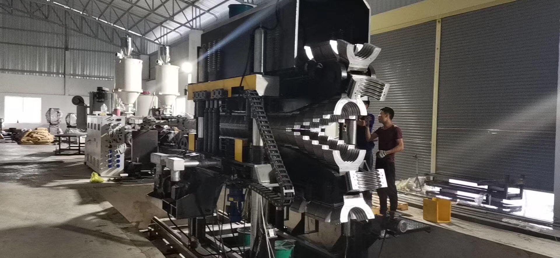 Máquina de fabricación de tuberías corrugadas de doble pared de PVC